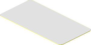 Sticker  0.9 x  1.8 with Chrome Silver Mirror