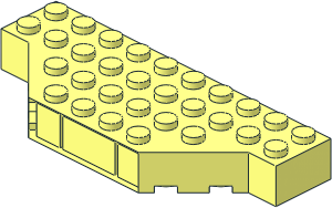 ~Brick  4 x 10 without Two Corners - without Front Surface