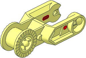 Duplo Arm  3L with Locking Ring and Red Locking Finger Pattern