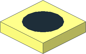 Tile  2 x  2 without Groove with Black Circle Pattern