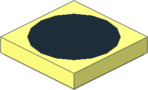 Tile  2 x  2 with Centered Black Disc (36 LDU Diameter) Pattern