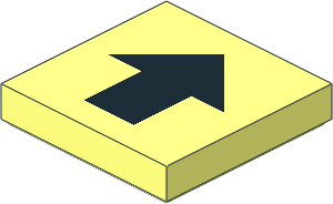 Tile  2 x  2 with Black Arrow Pattern