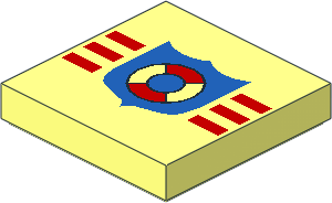 Tile  2 x  2 with Coastguard Pattern