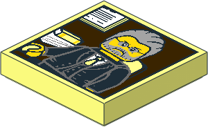 Tile  2 x  2 with Old Chairman Portrait Pattern