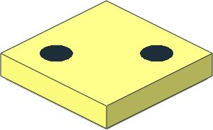 Tile  2 x  2 with  2 Black Dots Pattern