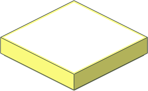 Tile  2 x  2 with White Top Pattern