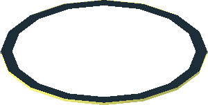 Sticker  0.9 x  0.9 Round with White Disc and Black Circle