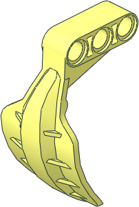 Technic Grabber Arm Claw / Hook with  3L Liftarm Thick