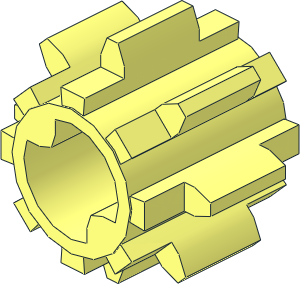 Technic Gear  8 Tooth Reinforced Sliding