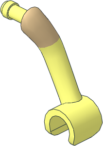 Figure Friends Female Left Arm with Tan Short Sleeve Pattern