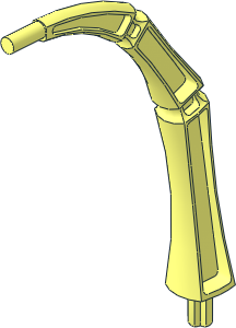 Animal Leg Segmented with Axle and Bar  1L on Tip