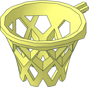 Minifig Basketball Net with Axle