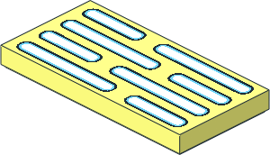 Tile  2 x  4 with White and Medium Azure SW Death Star Wall Lights Pattern