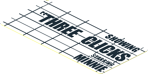 Sticker  1.8 x  3.8 with "THREE CLICKS" Sign