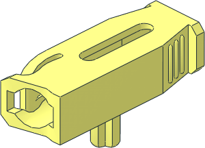 Projectile Launcher  4 x  2 x  1 with Bottom Axle
