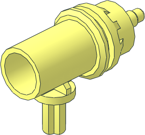 ~Pneumatic Fire Hose Nozzle Handle with Bladder or Hose Attachment
