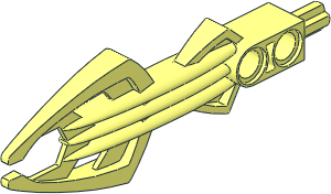 Constraction Weapon Spearhead with Fork Tip