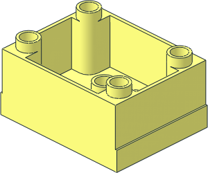 Duplo Train Cabin Base  3 x  4 x  1.5