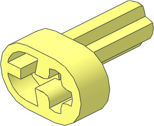 Technic Engine Crankshaft with Slot and Blocker