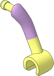 Figure Friends Female Left Arm with Lavender Three Quarters Sleeve Pattern