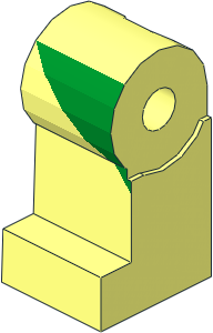 Minifig Leg Right with Green Leotard Pattern