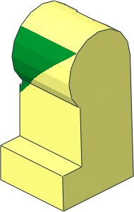 Minifig Leg Left with Green Leotard Pattern