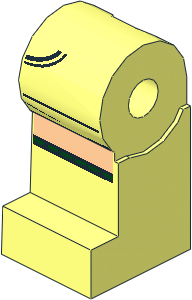 Minifig Leg Right with Black Buckle and Pockets Outlines, Light Nougat Knees and Dark Green Socks Pattern