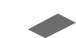 ~Sticker  0.8 x  3.1 with White Trapezoid on Grey Background Left - Fourth Face