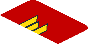 ~Sticker  0.8 x  3.0 with Castrol Edge Logo on Red Background Right - First Face