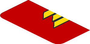 ~Sticker  0.8 x  3.0 with Castrol Edge Logo on Red Background Left - Sixth Face