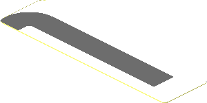 Sticker  0.8 x  3.0 with Dark Grey Lines on White Background Right