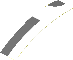 Sticker  0.8 x  3.0 with Dark Grey Lines on White Background Left (Formed)