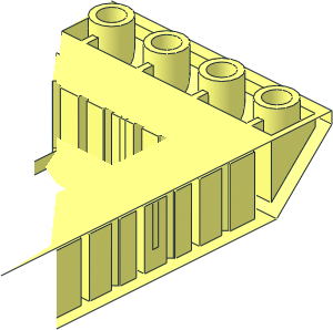 ~Slope Brick 45  6 x  4 Double Inverted - Half