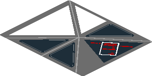 ~Sticker  2.8 x  3.3 with Red and White Signs on Screen - Common