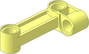 Technic Link  2 x  4 Bent 90 with One Offset Transverse Peghole