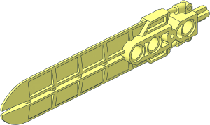 Constraction Blade 12L Double-Edged Sword with  3 Pinholes and Axle