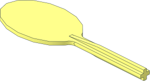 Maxifig Tool Oar with Axle Shaped Handle