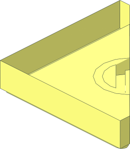 ~Tile  2 x  2 Triangular without Top Surface