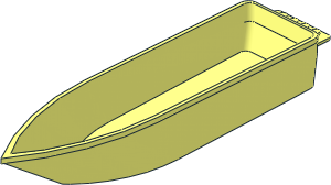 ~Boat Hull Floating  6 x 24 x  3 Hull