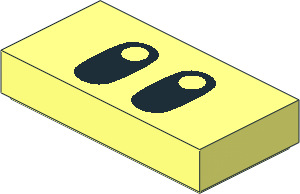 Tile  1 x  2 with  2 Eyes Pattern