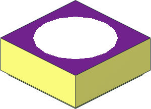 Tile  1 x  1 with Purple Top and White Dot Pattern
