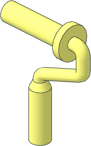 Minifig Paint Roller Brush Handle