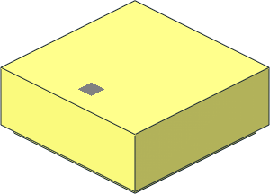 Tile  1 x  1 with Silver "." Pattern