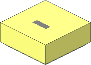 Tile  1 x  1 with Silver "-" Pattern