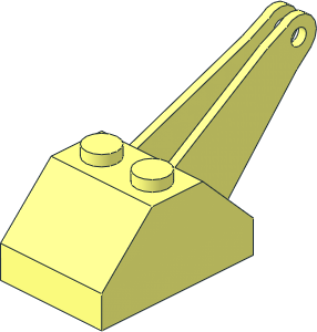 Slope Brick 45  2 x  3 x  1.333 Double with Crane Arm