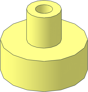 =Tile  1 x  1 Round with Pin and Pin Hole