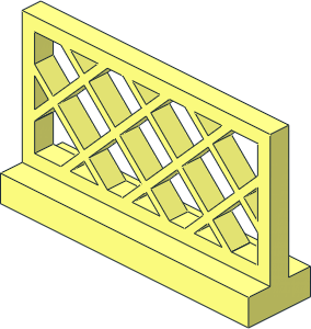 Fence Lattice  1 x  4 x  2