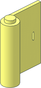Door  1 x  3 x  3 Right with Vertical Handle with Grip