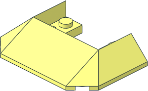 Slope Brick 33/45  6 x  4 with  2 x  2 Cutout