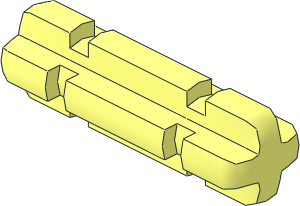 Technic Axle  2 Notched